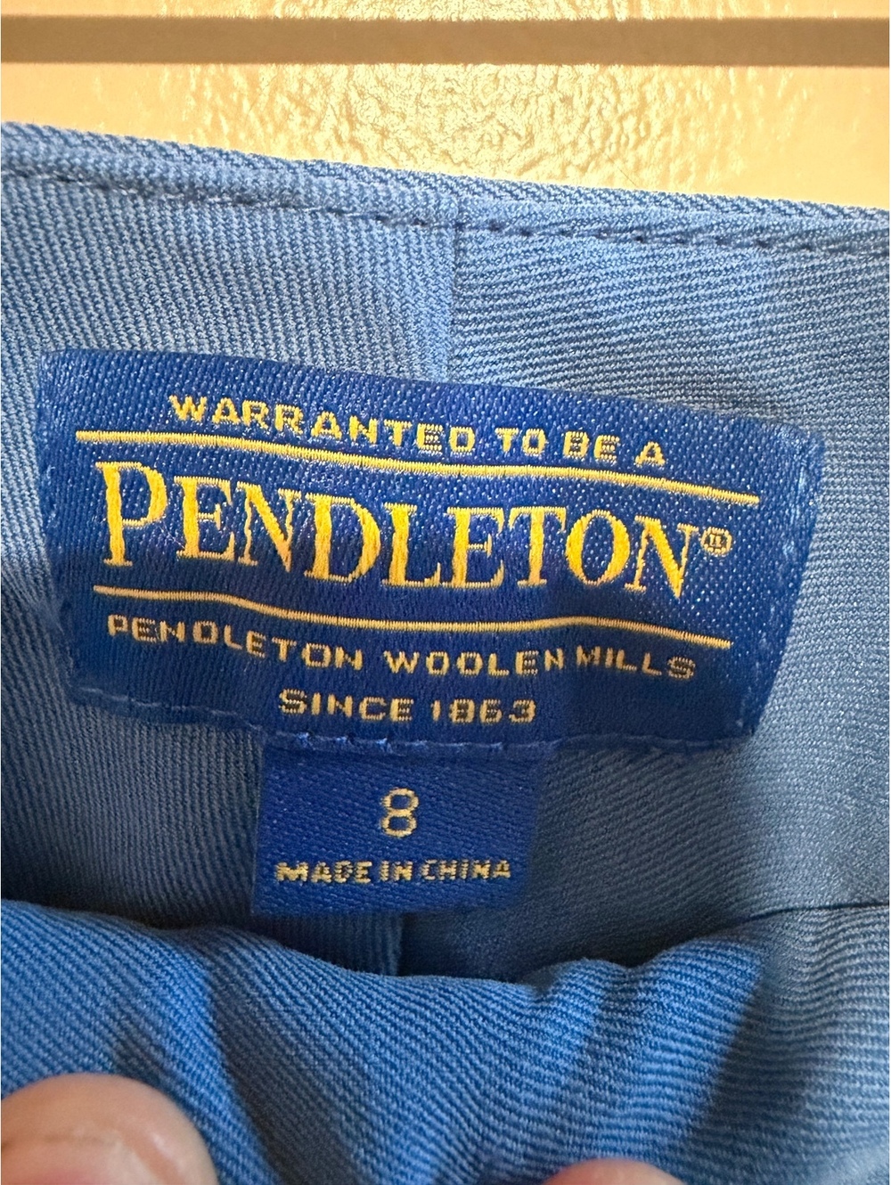 Pendleton Women's Blue Silk Dress Pants Size 8 - Picture 3 of 6